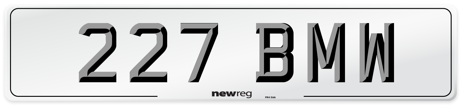 227 BMW Number Plate from New Reg
